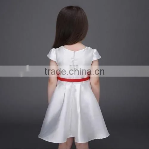latest flower printed Princess dress baby girls party wear dress cheap selling hand made baby girl dress