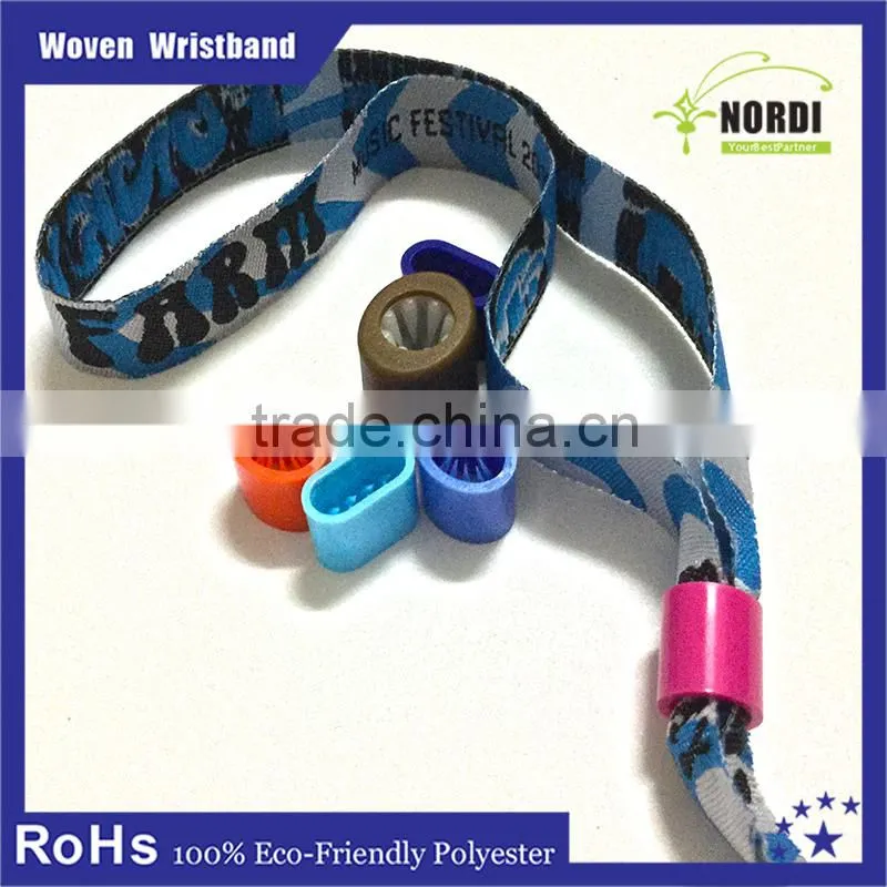 High Quality Customized 100% Polyester Wristband &rfid wristband