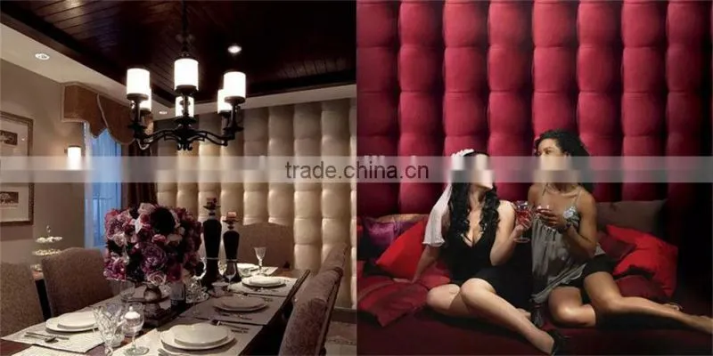 oriental design 3d leather effect wallpaper