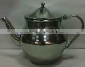 stainless steel silver plantin arabic tea pot