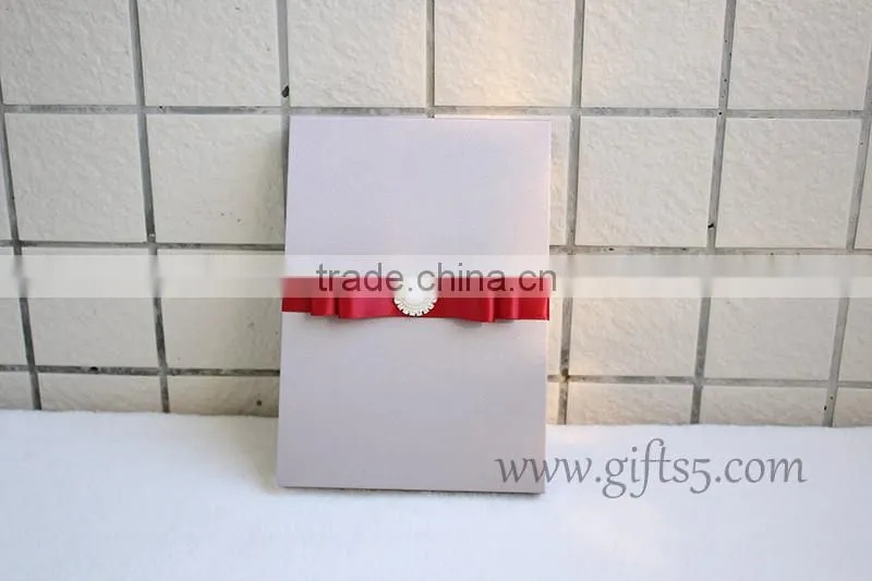 Handmade Luxury silk wedding invitation boxes wholesale