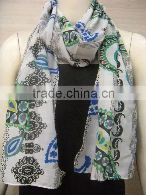 Latest Polyester Printed Stole/Scarf 2013