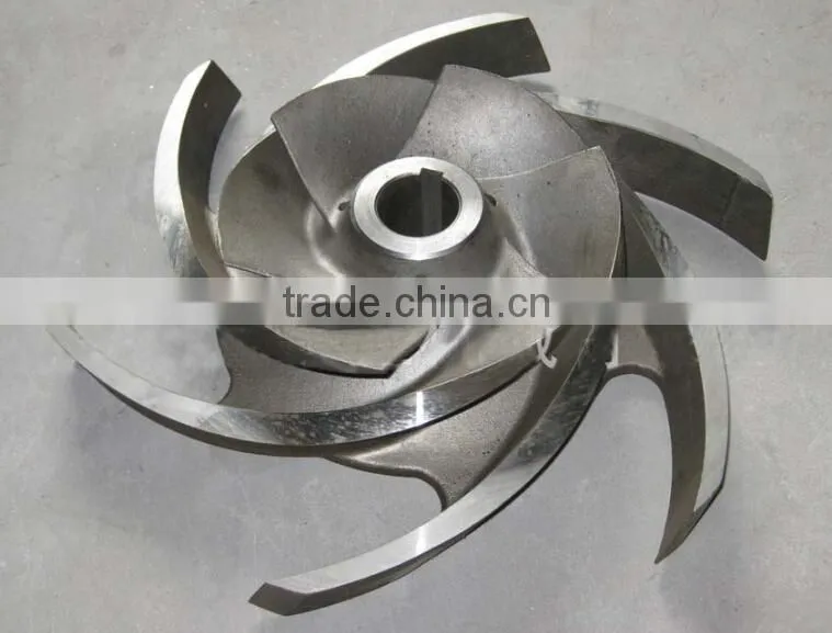 Paper Pump impeller 3DD High Cr 30 % precision sand casting