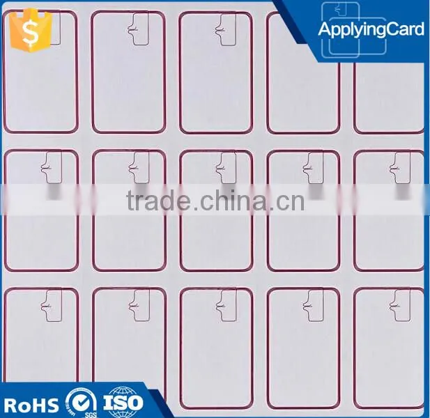Factory manufacturer Cheap RFID TK4100 PVC card inlay for trading company