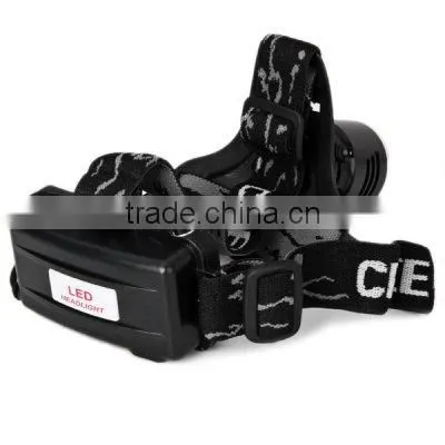 led rechargeable zoom headlamp diving headlamp