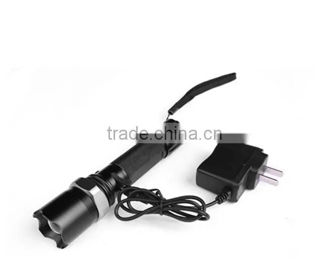 rechargeable 5 watt led flashlight xm-l t6 aluminum torch flashlight