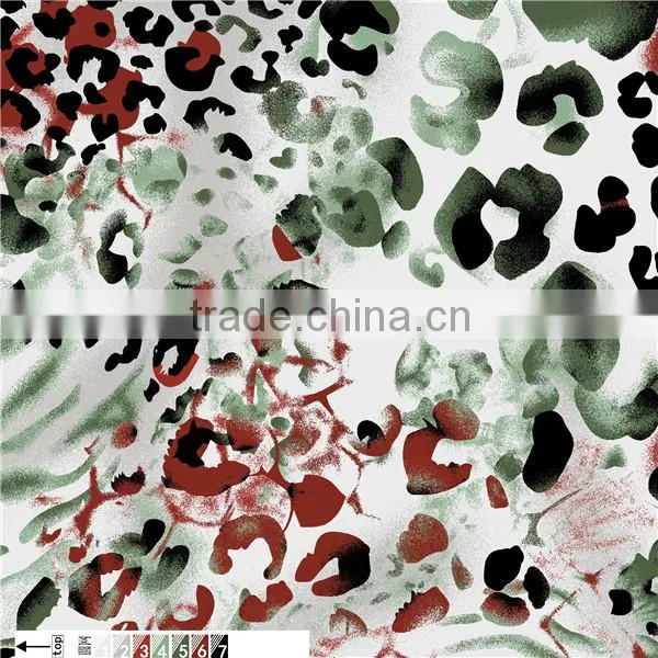 100%Polyester weft fdy printed knitted fabrics