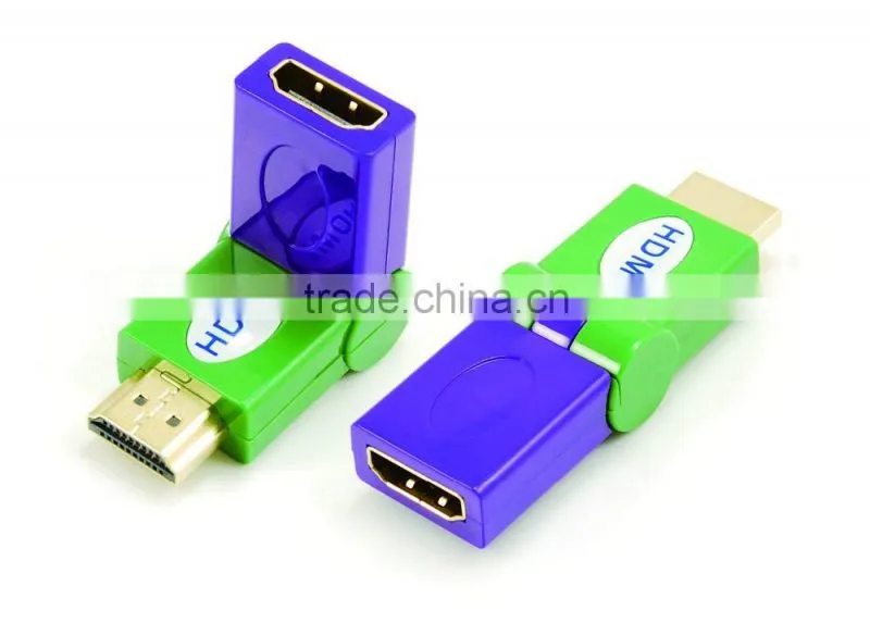 HDMI male to female adapter rotating 180 degree