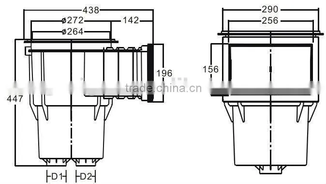 New design pool wall skimmer
