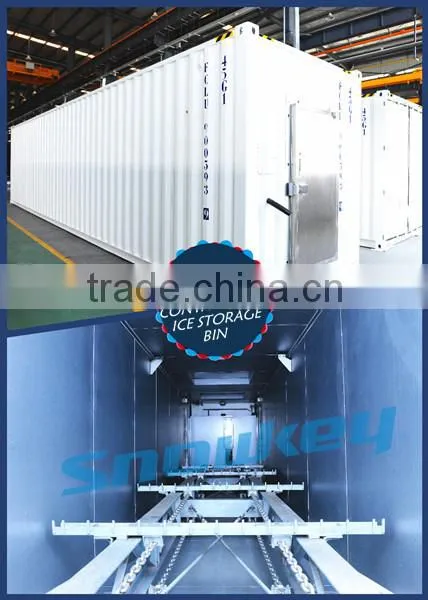 Energy-saving concrete mixing flake ice cooling system concrete cooling