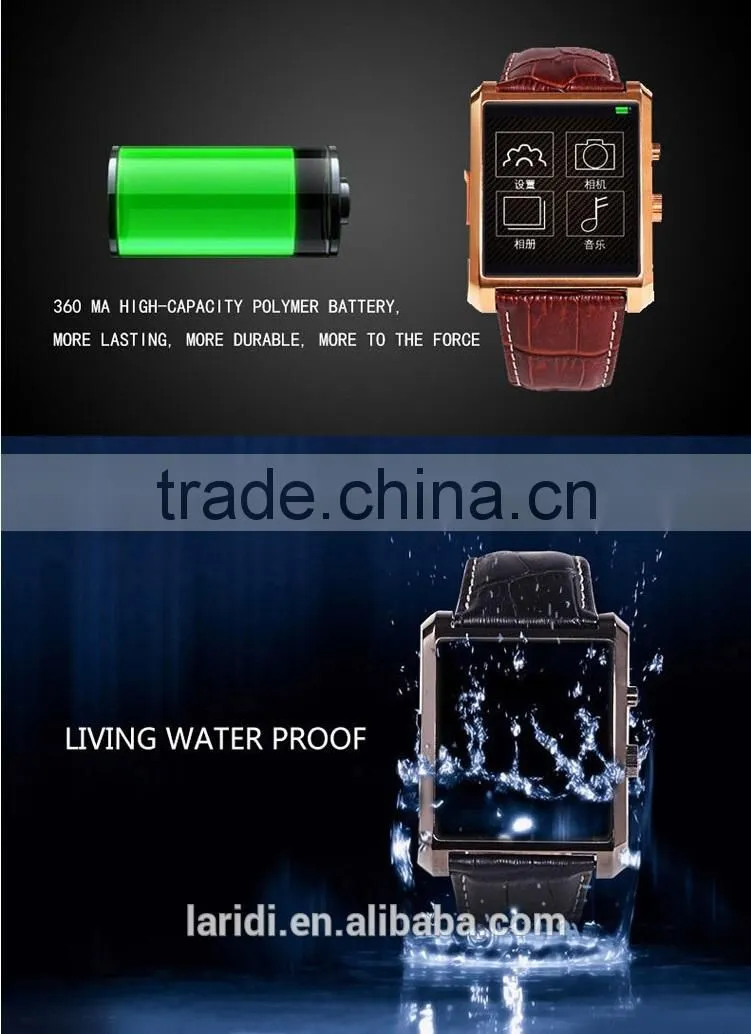 2015 New bluetooth 4.0 DM08 smart watch with heart rate monitor for many cellphone with android and ios