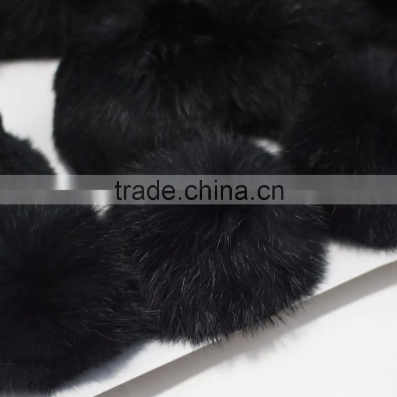 factory price rabbit fur poms for keychain