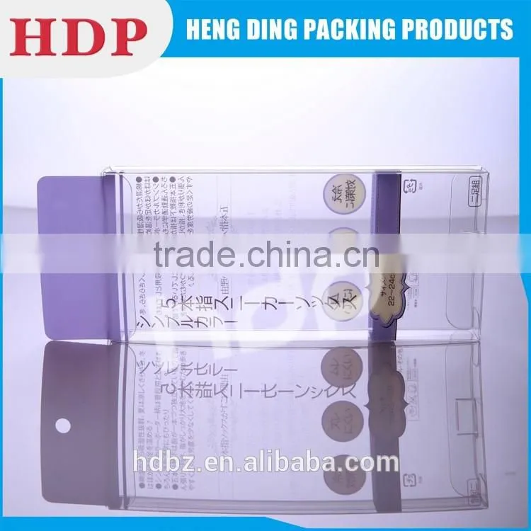 Factory custom full color printed clear pvc box manufacturer