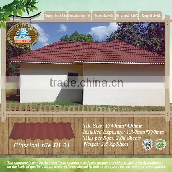 africa house building metal tile with different color made in china