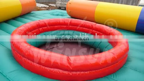 Hot sale adult PVC inflatable bungee jump used inflatable sports arena