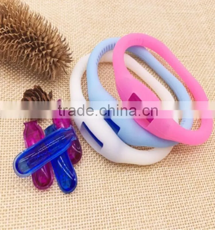 Eco-friendly refillable waterproof disposable anti-mosquito wristband promotional