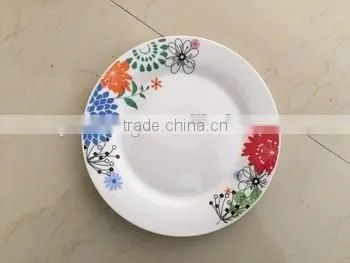 hot sell custom porcelain dish plate ,cheap ceramic flat plate,white porcelain dinner plate