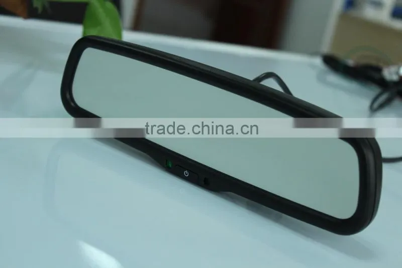 HOT SALE!!!4.3inch monitor compass/temperature auto rearview mirror back up camera in rear view mirror