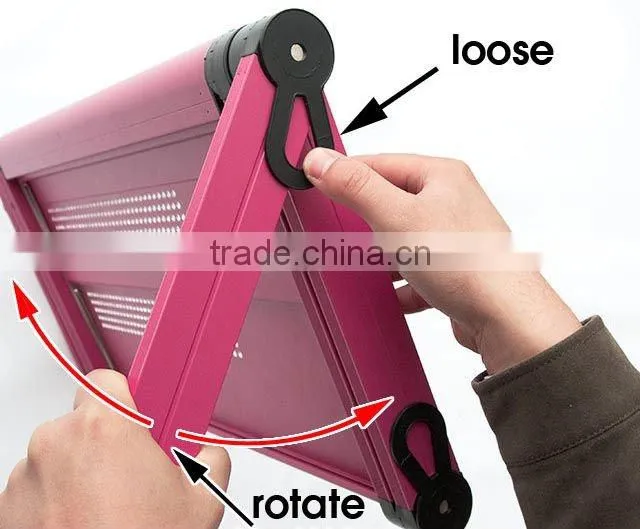 2014 new design portable folding laptop table stand desk bed sofa