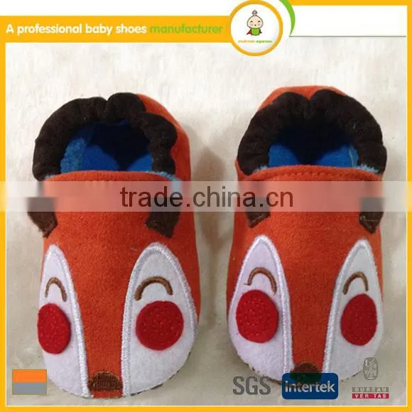 manufacturer best selling lovely animal patterns cotton fabric cheap children winter shoes