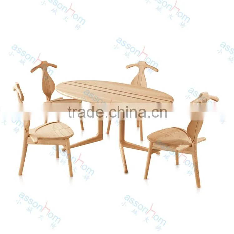 Oval Wooden Dining Table