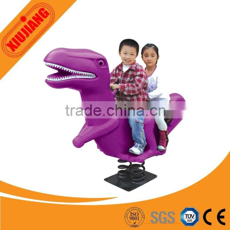 Outdoor playground cheap kids rocking horse spring rider