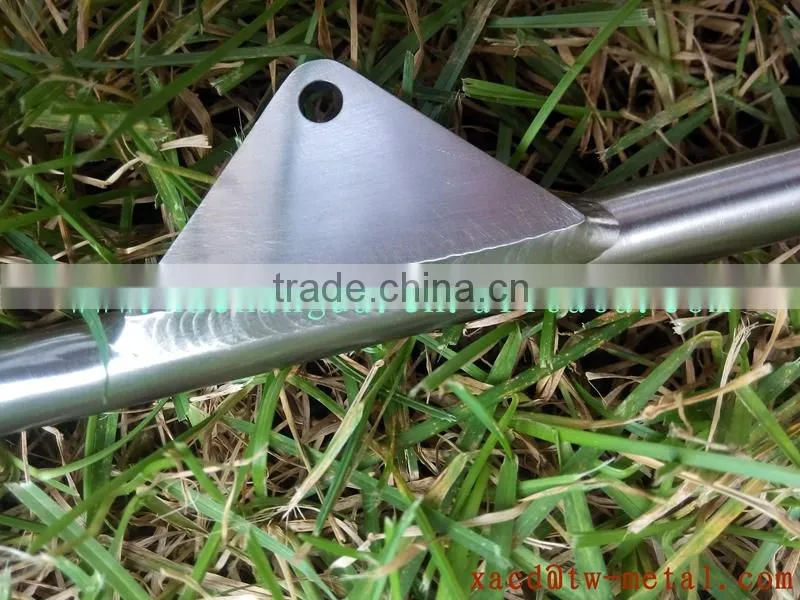 titanium bike front rack with handing brush finished