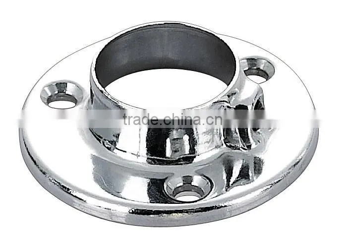 Silver Hardware accessories round tube base fastener 483