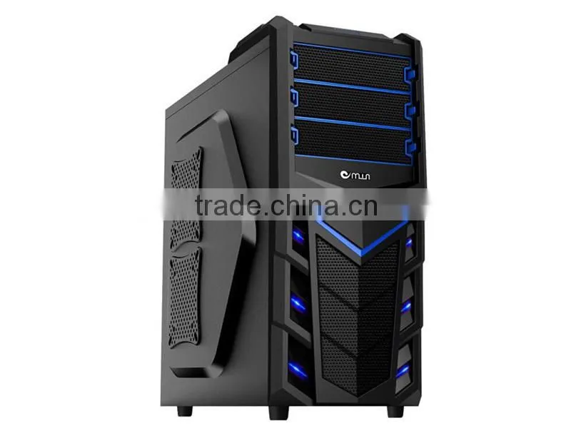 fancy front panel LED light gaming computer case