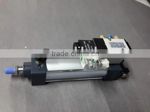 Best price 4M series 2 position 5 way solenoid valve air valve with SC Pneumatic cylinder group