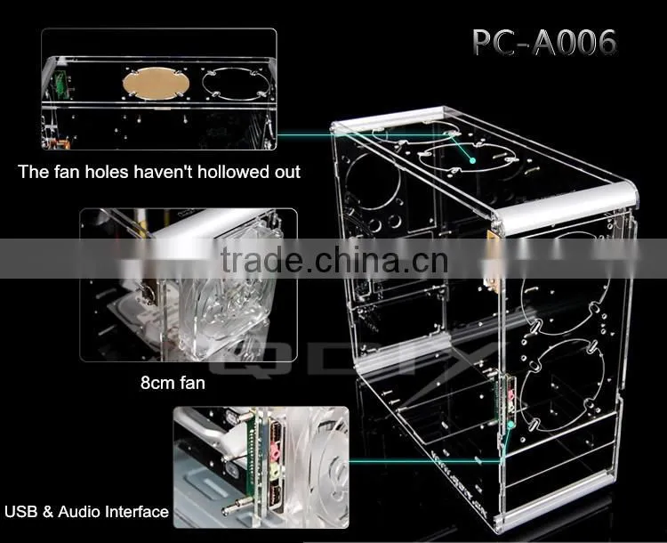 PC-A006 Acrylic Customised Vertical ATX Computer Case