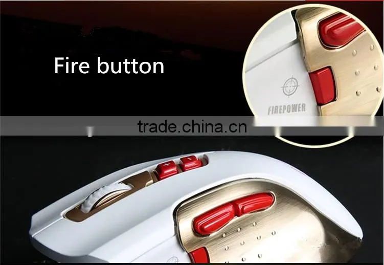 latest private model metal sides 8d funny computer glowing gaming mouse with driver