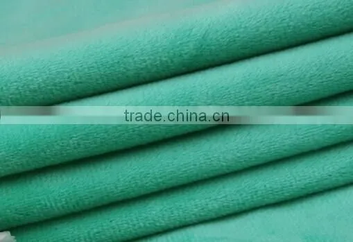 100% Polyester various colors soft feeling fabric for lining for sofa Short Plush Fabric