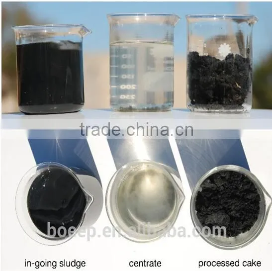 Printing and dyeing wastewater treatment drum belt press dewatering