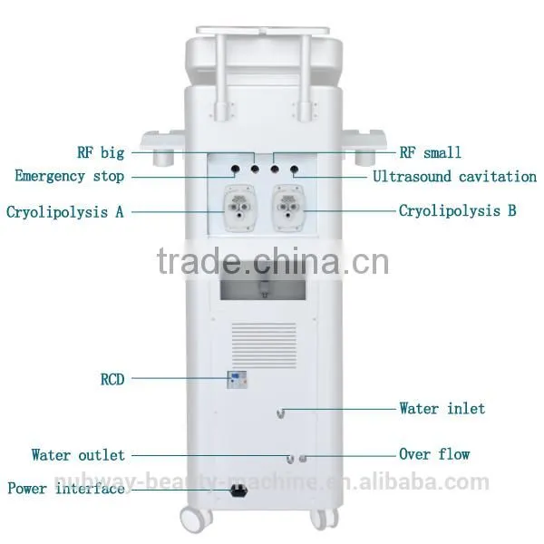 Professional 5 handles fat freezing cryolipolis ultrasonic liposuction cavitation slimming machine