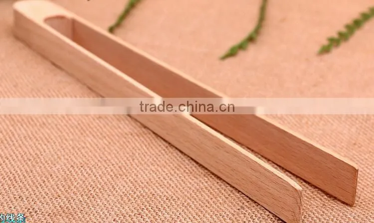 wooden kitchen tongs