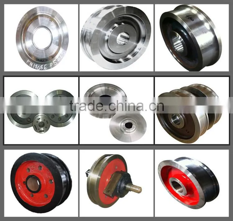 Forged wheel crane trolley wheels gantry crane wheels