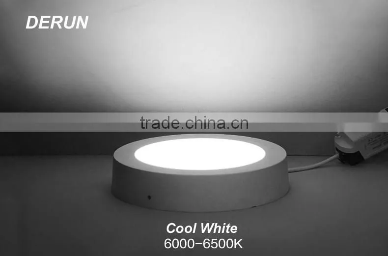 86V 265V Round Surface Mounted LED Panel Light 6W 12W 18W 24W 2700K 4200K 6500K