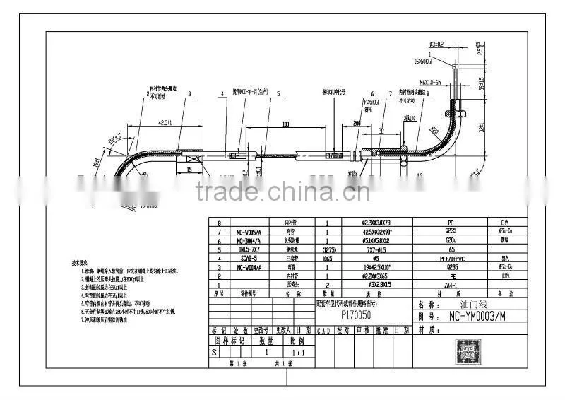 OEM Motorcycle Accelerator cable