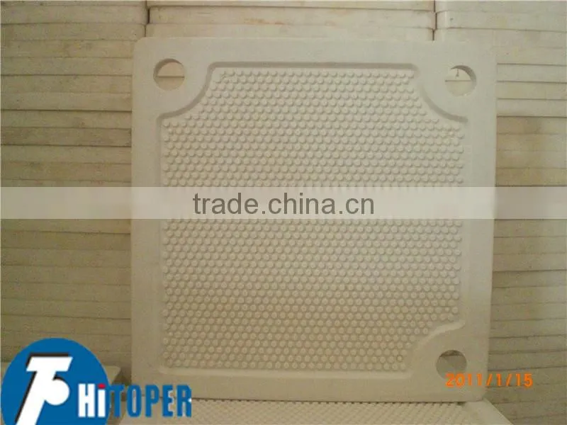 Filter plate made of GFPP sealed by silica gel strip for sale