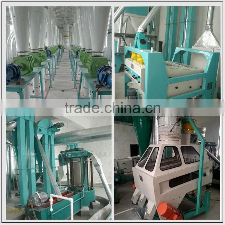 Steel frame structure 500TPD wheat flour milling machines with price