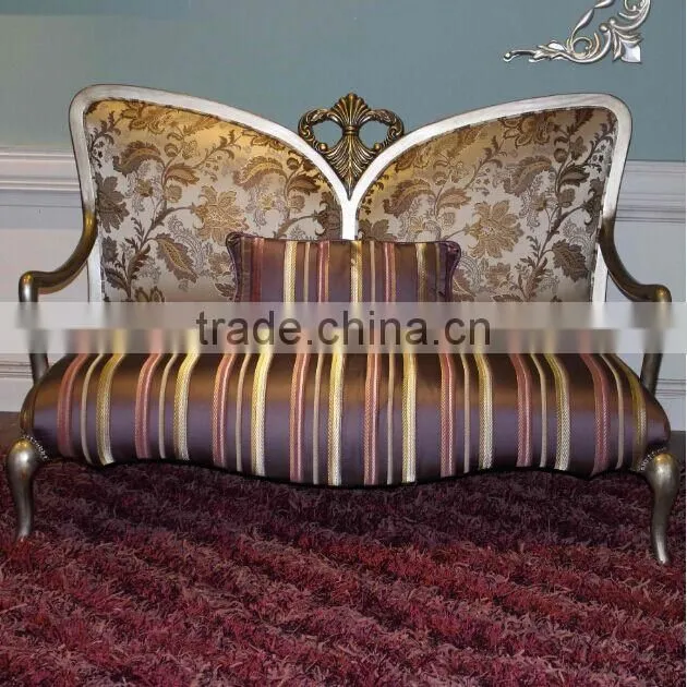 BISINI Solid Wood Long Sofa Chair, Elegant Living Room Leisure Chair, Good Quality Shoe Changing Chair (BF01-X1192)