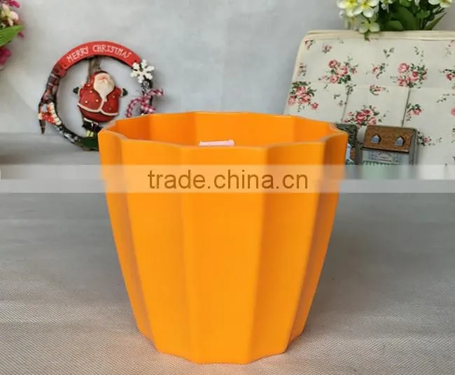 New design colorful plastic decorative plant pots indoor
