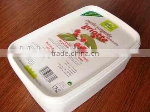 disposable IML plastic food container with lid