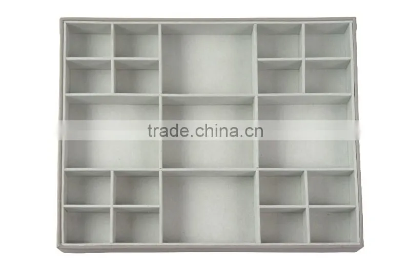 Faux Leather 21-division Drawer Tray, Accessory Show Box