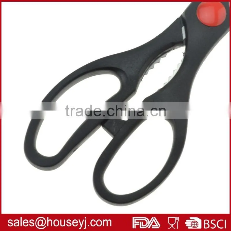 utility stainless steel kitchen scissors with pp plastic handle 9110