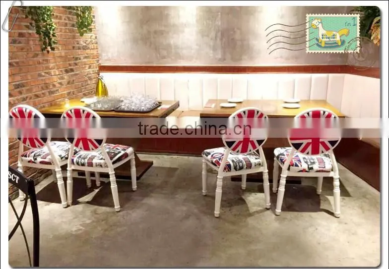 Foreign trade export American country round back dining chair