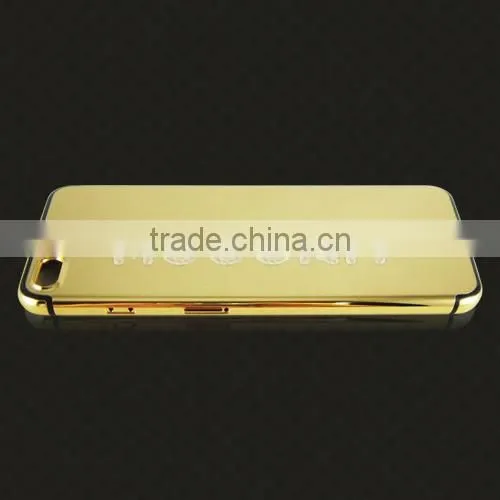 New gold/rose gold/platinum back cover for iPhone 7 plus mirror gold housing
