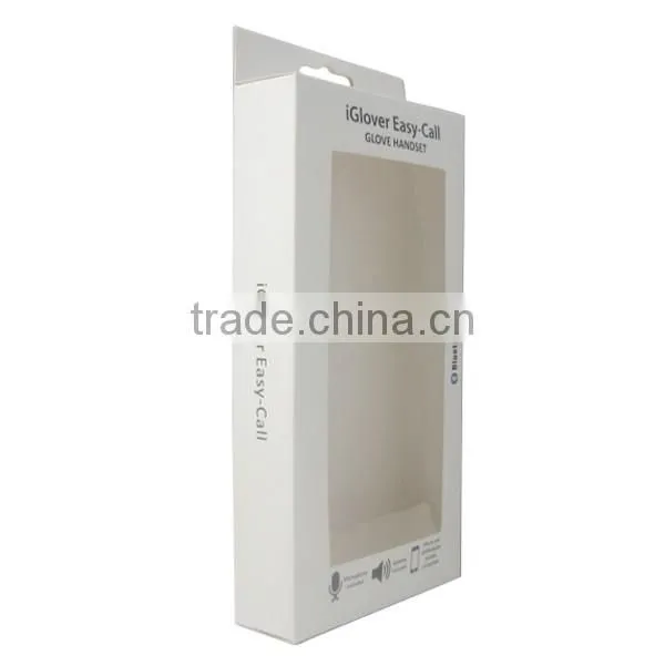 Paper box for bluetooth gloves customizable PVC rectangular paper box