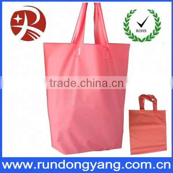 comfortable convenient plastic shopping bag with handle
